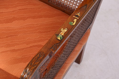 Lot 136 - An early 20th-century walnut and chinoiserie...