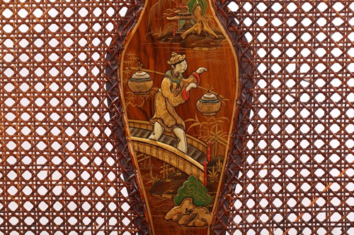 Lot 136 - An early 20th-century walnut and chinoiserie...