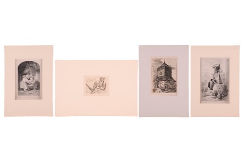 Lot 11 - John Sell Cotman (1782 - 1842), four etchings,...