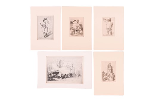 Lot 15 - John Sell Cotman (1782 - 1842), five etchings,...
