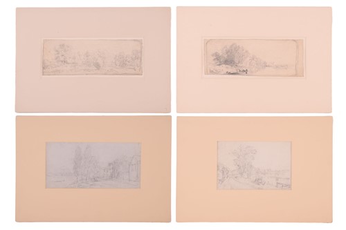 Lot 43 - John Joseph Cotman (1814 - 1878), four pencil...