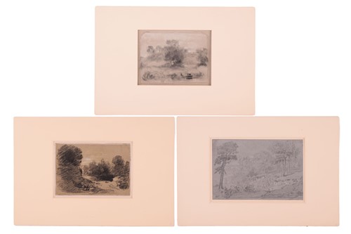Lot 46 - John Joseph Cotman (1814 - 1878), three pencil...