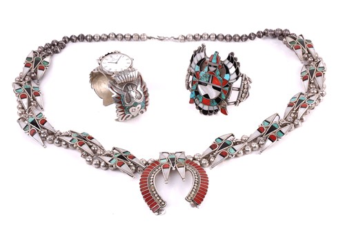 Lot 26 - A collection of native american jewellery...