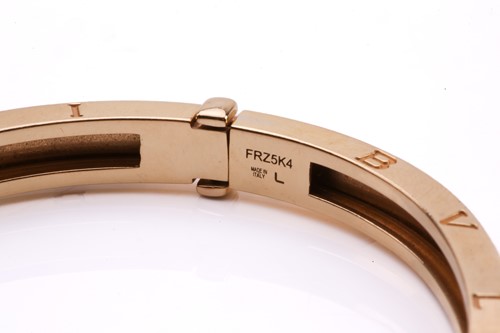 Lot 94 - Bulgari - B.Zero1 hinged bangle, comprising an...