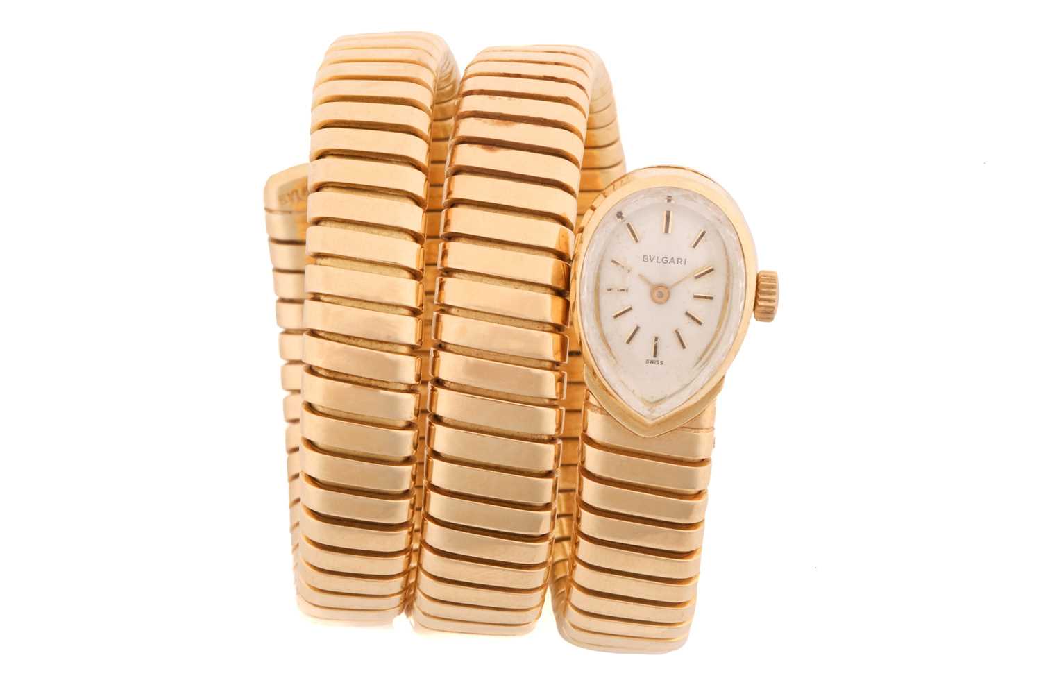 Lot 368 - An 18-carat gold Bulgari Bvlgari 'Serpenti'...