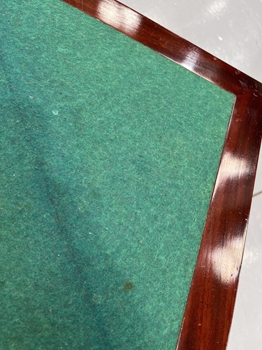 Lot 135 - A late Victorian mahogany envelope card table,...