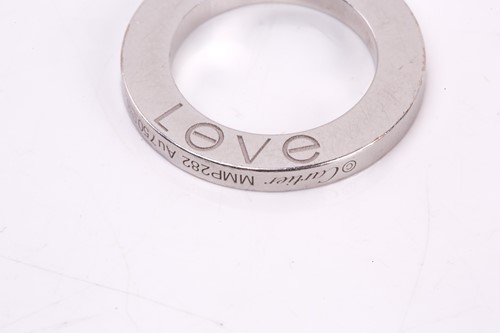 Lot 149 - Cartier - a LOVE necklace in white metal,...