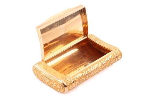 Lot 315 - A 19th-century French snuff box, circa 1820,...
