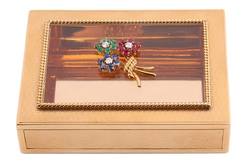 Lot 337 - Gübelin - a bejewelled flower spray trinket...
