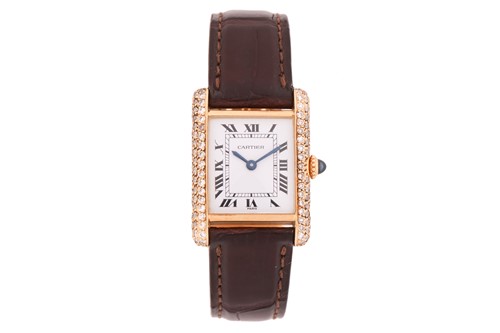 Lot 358 - A Cartier Cartier Tank Louis Cartier in 18ct...