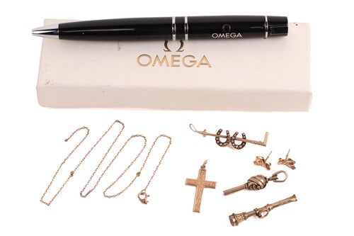 Lot 102 - A Victorian riding crop and horseshoe brooch,...