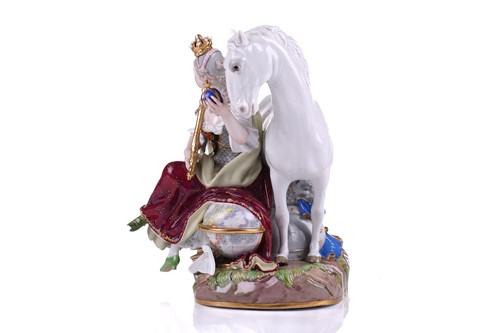 Lot 190 - A fine 19th century Meissen porcelain figurine...
