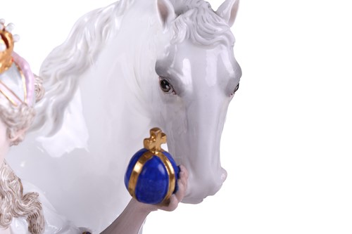Lot 190 - A fine 19th century Meissen porcelain figurine...