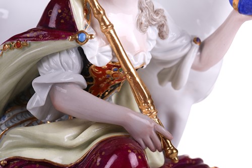 Lot 190 - A fine 19th century Meissen porcelain figurine...