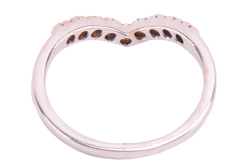 Lot 125 - A diamond ring and earrings; the ring in a...