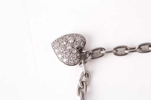 Lot 39 - Tiffany & Co. - a diamond-set heart charm...