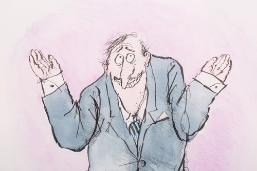 Lot 107 - Ronald Searle (1920 - 2011), 'Could Not...