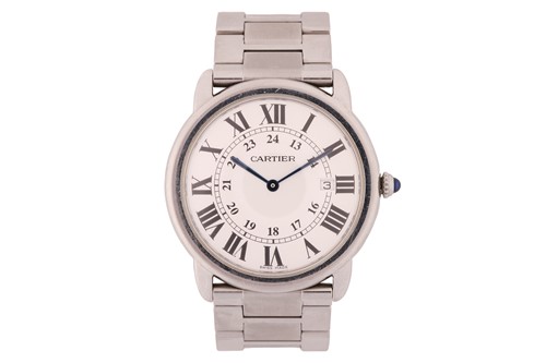 Lot 399 - A Cartier Ronde Solo de Cartier watch,...