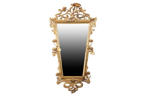 Lot 60 - A late 19th century Art Nouveau gilt framed...