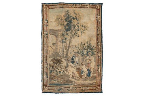 Lot 297 - A large 18th-century hand-woven Flemish...