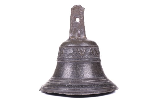 Lot 253 - A possibly Spanish 17th-century bronze bell...