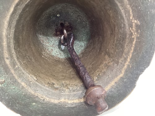 Lot 253 - A possibly Spanish 17th-century bronze bell...