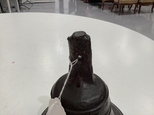Lot 253 - A possibly Spanish 17th-century bronze bell...