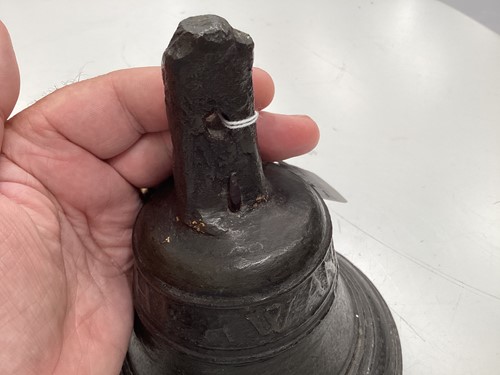 Lot 253 - A possibly Spanish 17th-century bronze bell...