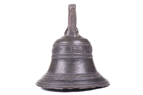 Lot 253 - A possibly Spanish 17th-century bronze bell...