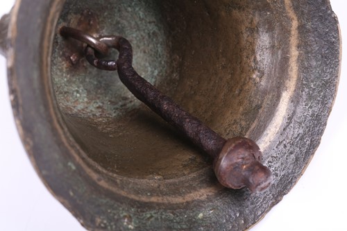 Lot 253 - A possibly Spanish 17th-century bronze bell...