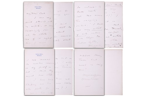 Lot 219 - Wilde, Oscar: (1854-1900) writer, an original...