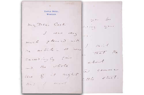 Lot 219 - Wilde, Oscar: (1854-1900) writer, an original...