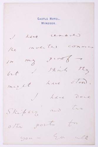 Lot 219 - Wilde, Oscar: (1854-1900) writer, an original...