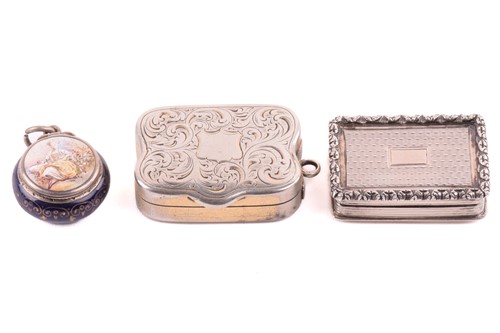 Lot 456 - A George IV silver vinaigrette, by Nathaniel...