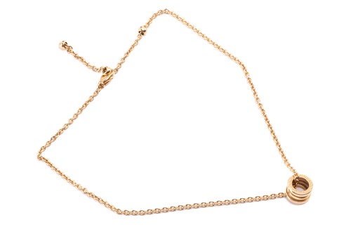 Lot 200 - Bulgari - a B.zero1 pendant on 18ct yellow...