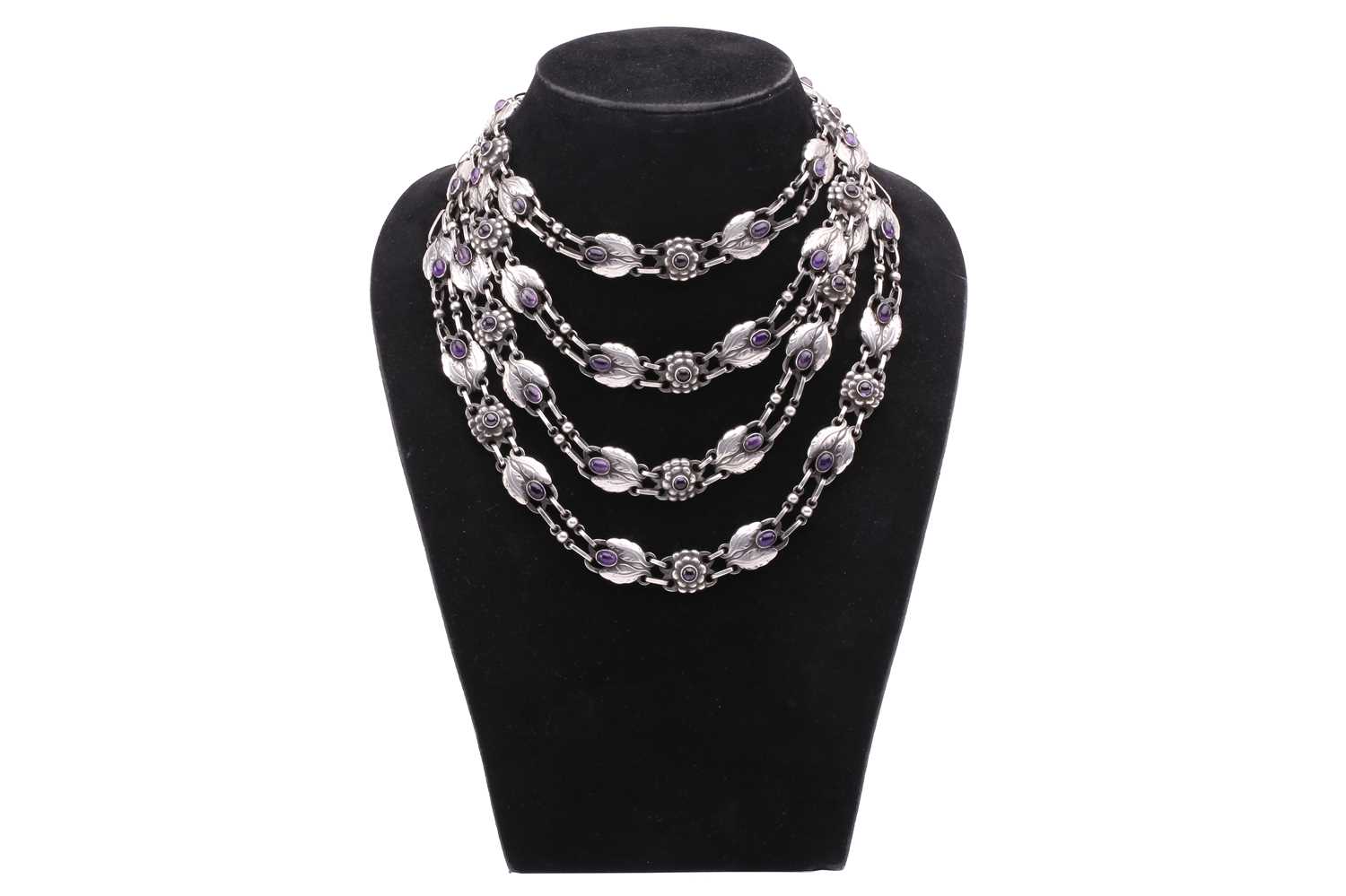 Lot 167 - Georg Jensen; a rare 925 sterling silver...