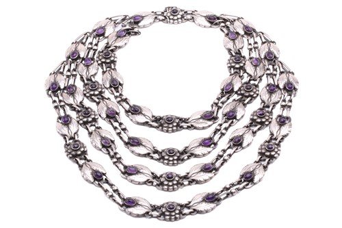 Lot 167 - Georg Jensen; a rare 925 sterling silver...