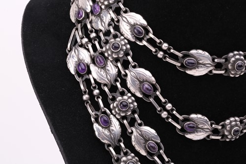 Lot 167 - Georg Jensen; a rare 925 sterling silver...