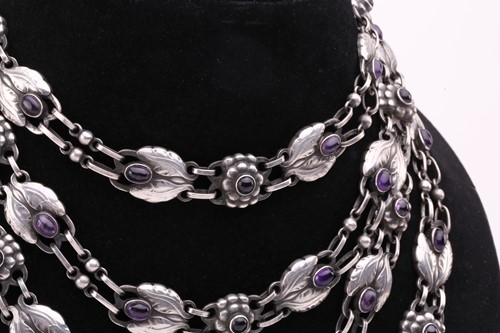 Lot 167 - Georg Jensen; a rare 925 sterling silver...