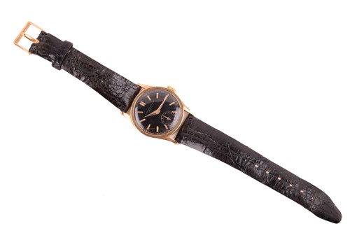 Lot 402 - A Patek Philippe Calatrava Black Dial Ref: 96,...