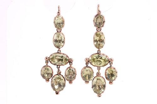 Lot 307 - An Early-19th century chrysoberyl parure...