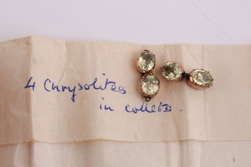 Lot 307 - An Early-19th century chrysoberyl parure...