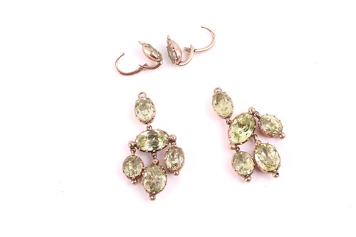 Lot 307 - An Early-19th century chrysoberyl parure...