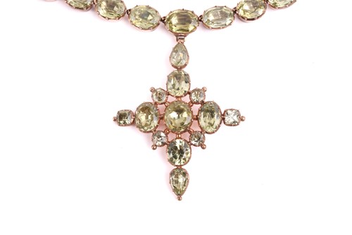 Lot 307 - An Early-19th century chrysoberyl parure...