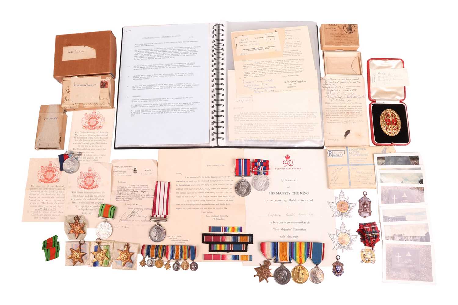 Lot 172 - A large collection of medals related to the...
