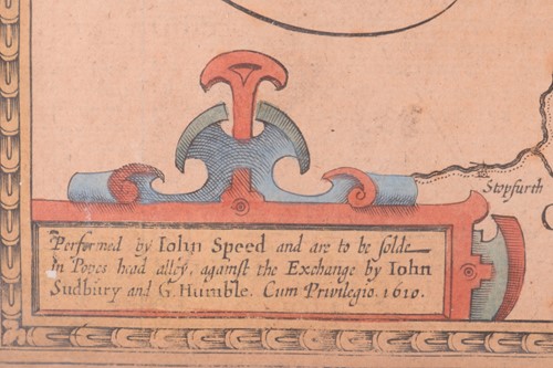 Lot 63 - After John Speed, 'The Countie Palatine of...