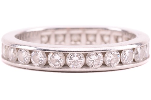 Lot 96 - A Tiffany and Co. diamond eternity ring, set...