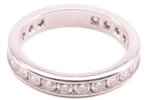 Lot 96 - A Tiffany and Co. diamond eternity ring, set...