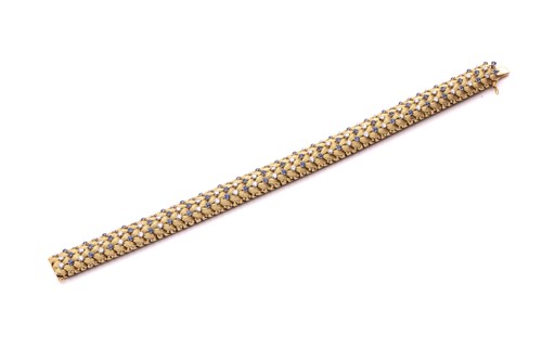 Lot 150 - Illario - a diamond and sapphire snake link...