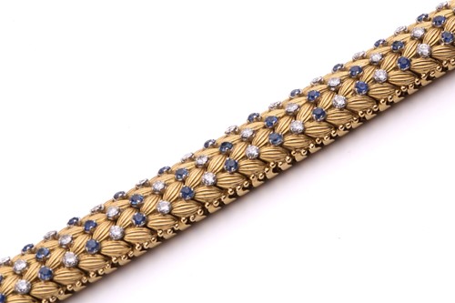 Lot 150 - Illario - a diamond and sapphire snake link...